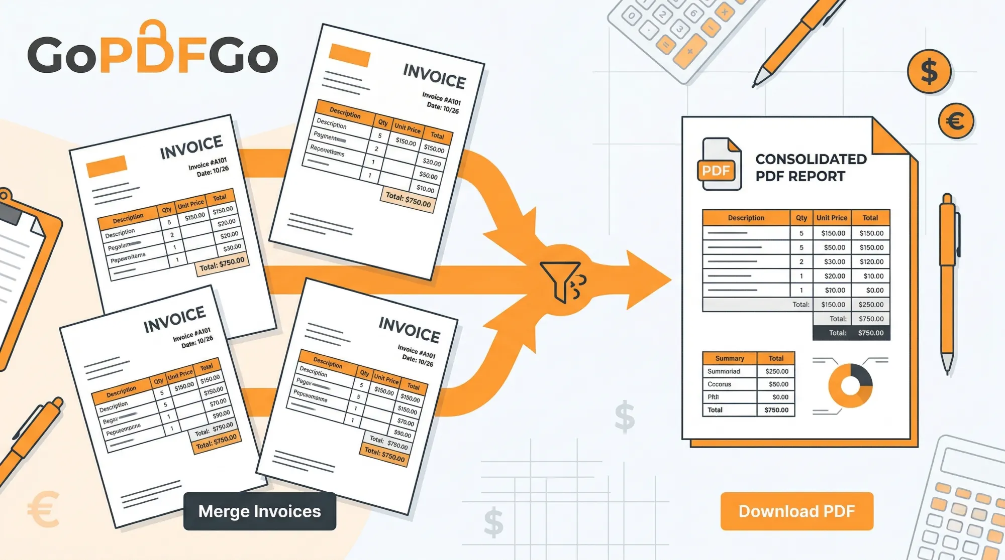 How to Merge Multiple Vendor Invoices into a Single PDF for Accounting
